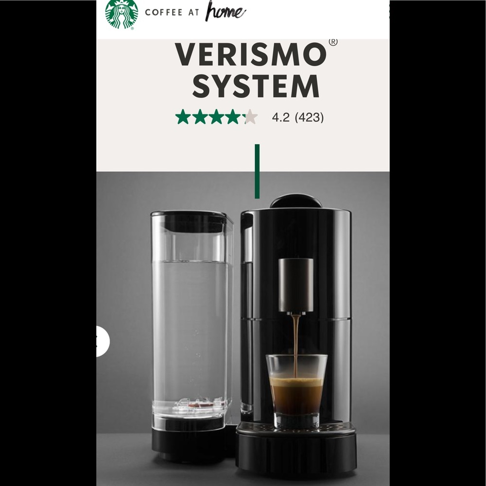 Starbucks Verismo Expresso and Latte Maker